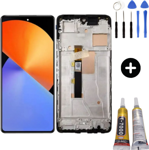 İnfinix Note 30 Pro X678B Uyumlu Çıtalı HK Lcd Ekran Dokunmatik + Montaj Seti