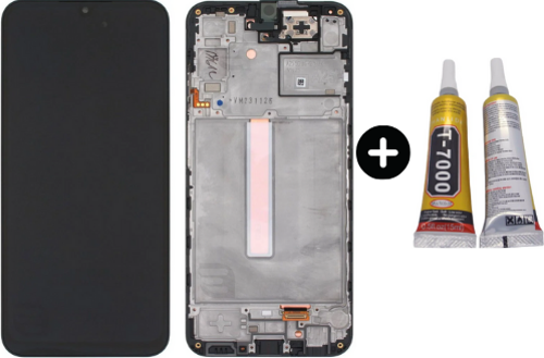 Samsung A25 SM-A256e Uyumlu Çıtalı Lcd Ekran Dokunmatik + B7000