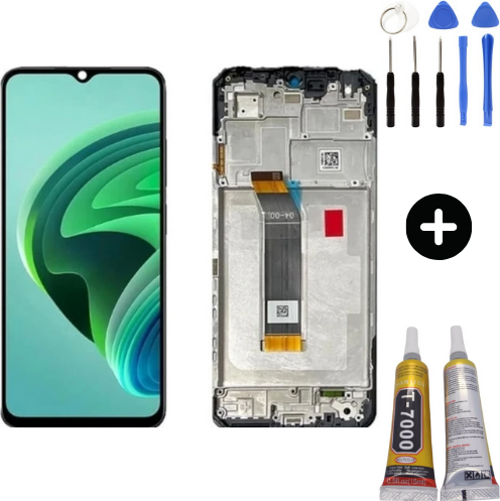 Xiaomi Redmi Note 11R Uyumlu Çıtalı Servis Lcd Ekran Dokunmatik 22095RA98C + Montaj Seti