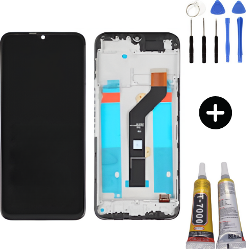 Tecno Spark 8 KG6 Uyumlu Çıtalı HK Lcd Ekran Dokunmatik + Montaj Seti