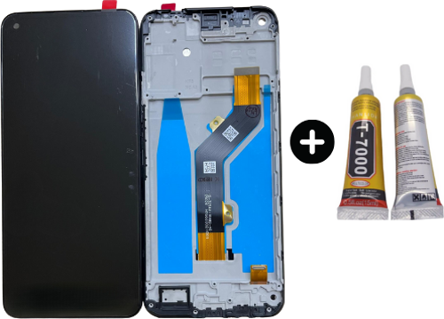 Tecno Spark 7 Pro KF8 Uyumlu Çıtalı Lcd Ekran Dokunmatik + B7000