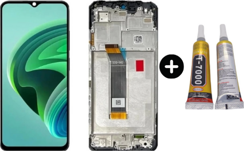 Xiaomi Redmi Note 11R Uyumlu Çıtalı HK Lcd Ekran Dokunmatik 22095RA98C + B7000