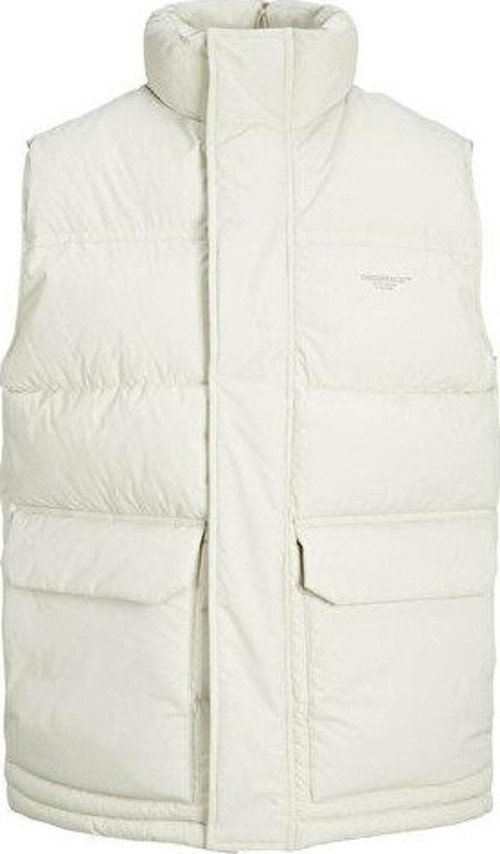 Jack Jones Jorsence Bodywarmer Erkek Yeleği 12215145-MOONBEAM Beyaz