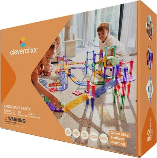 Large Race Track Manyetik Bloklar, Pastel 80 Parça