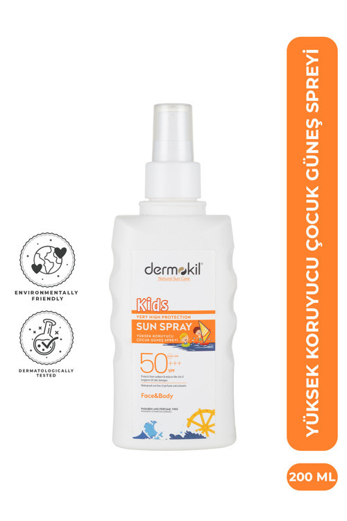 50+++ SPF Yüksek Koruyucu Çocuk Güneş Spreyi 200 ml