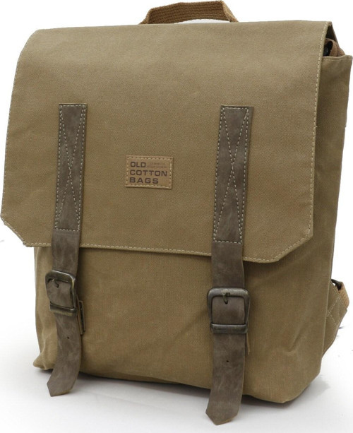 7000 S Patroit Bag Suya Dayanıklı Camel Mumlu Kanvas Sırt Okul Seyahat 15.6 Laptop Çantası