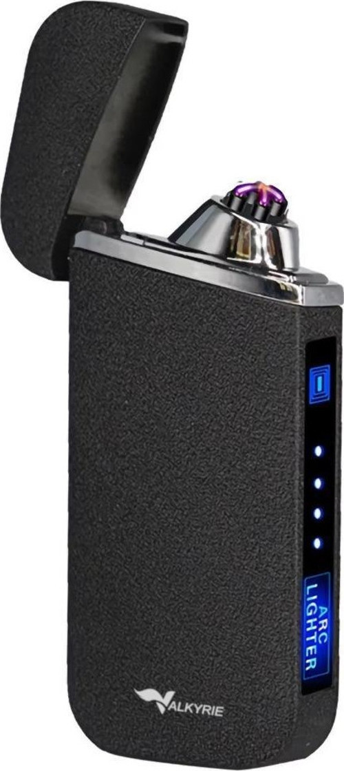 Şarjlı Gazsız Dokunmatik USB Çakmak Plazma Mat Siyah