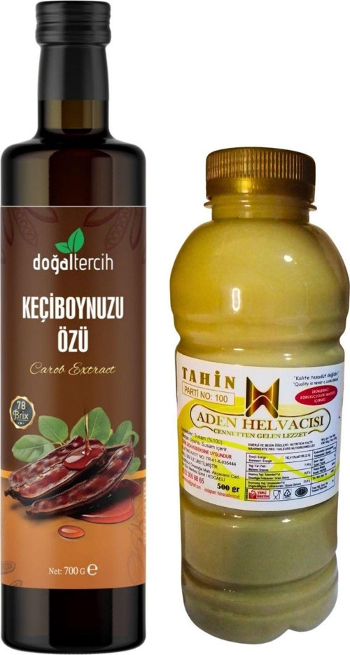 Doğaltercih Tahin Pekmez Set - Keçiboynuzu Özü 700 gr & Tahin 500 gr