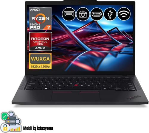 Thinkpad P14S Gen5 Ryzen7 Pro 8840HS 32GB 1TB SSD 21MFS2MQ00 ATL10 FreeDos 14" Notebook