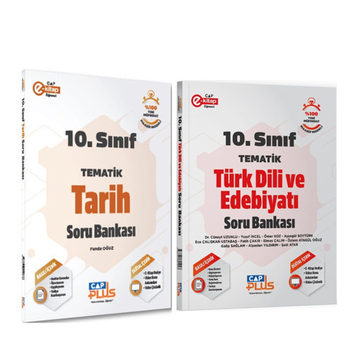 Çap Yayınları 10.Sınıf Tarih ve Türk Dili Edebiyatı Soru Bankası Seti 2 Kitap