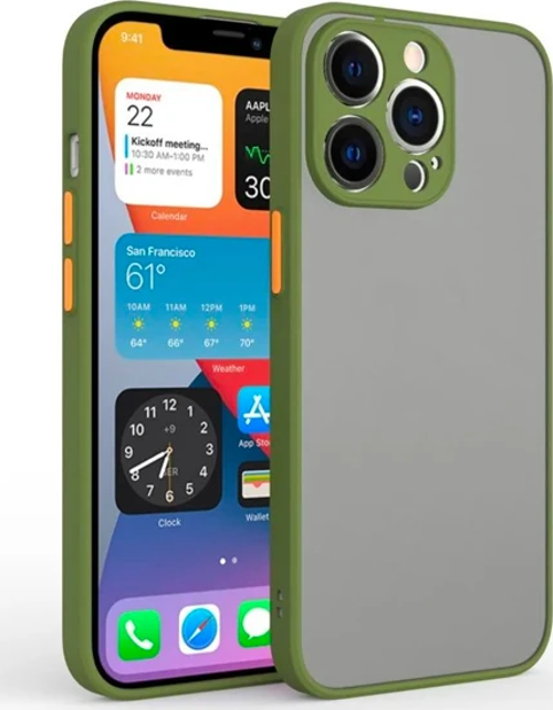 iPhone 13 Pro Max 6.7inç Kamera Korumalı Premium Silikon Kılıf-(5775)