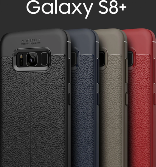 Ally Galaxy S8 Plus Litchi Tam Koruma Soft Silikon Kılıf-(5775)