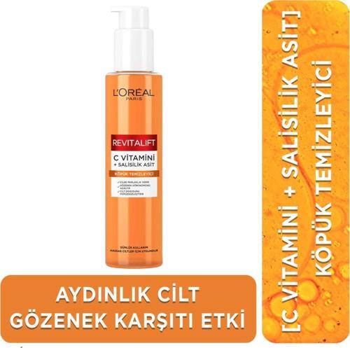 Revitalift Clinical [C vitamini + Salisilik Asit], Aydınlatıcı ve Gözenek Karşıtı Köpük Temizleyici