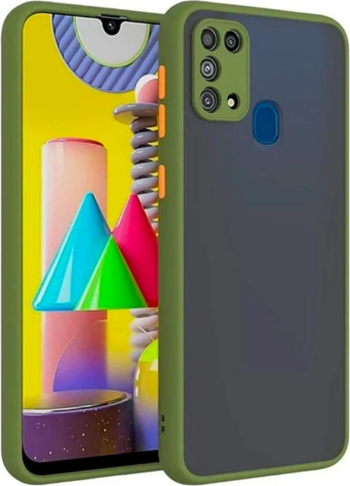 SM Galaxy A21S (SM-A217) Kamera Korumalı Premium Silikon Kılıf-(5775)