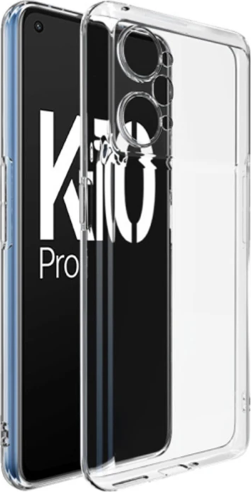 Ally OPPO K10 Pro 5G Kılıf Kamera Korumalı Ultra İnce Şeffaf Silikon Kılıf-(5775)