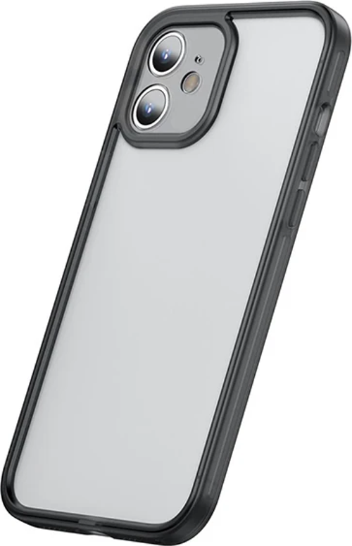 Baseus iPhone 12 Mini Kamera Lens Koruyuculu Frame Kılıf-(5775)