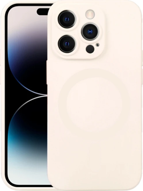 ALLY iPhone 14 Pro 6.1inç Liquid Silica Magsafe Uyumlu Silikon Kılıf-(5775)