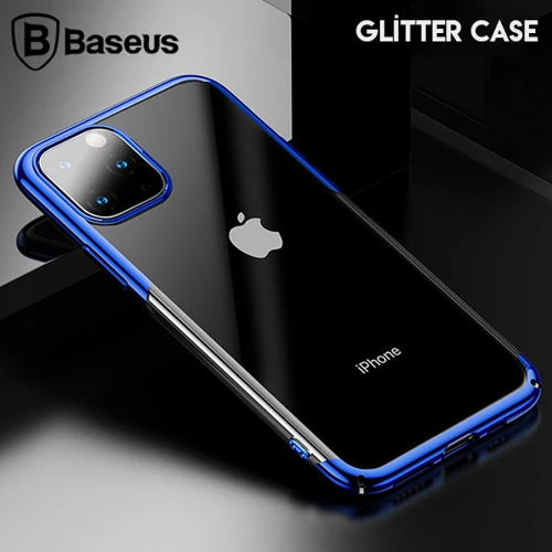 Baseus Glitter Case İPhone 11 Pro 5.8 Şeffaf Lüx Silikon Kılıf-(5775)