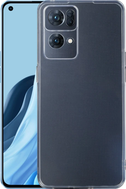 Ally OPPO Reno 7 Pro Kılıf Kamera Korumalı Ultra İnce Şeffaf Silikon Kılıf-(5775)
