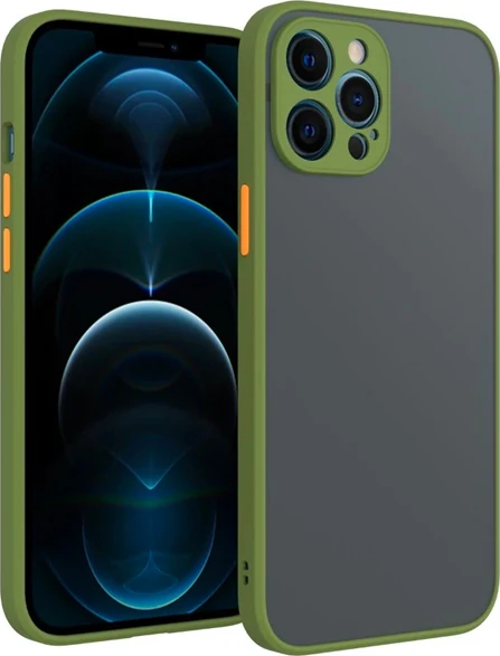 iPhone 12 Pro 6.1inç Kamera Korumalı Premium Silikon Kılıf-(5775)