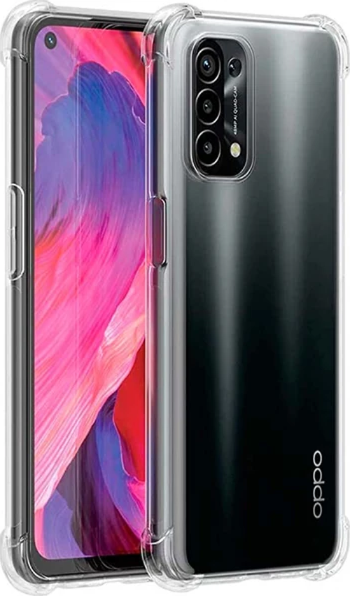 OPPO Reno A54 Kamera Korumalı Shockproof Darbe Emici Silikon Kılıf-(5775)