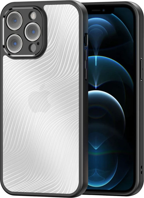 Dux Ducis iPhone 12 Pro Aimo Series Premium Buzlu Sert PC-TPU Kılıf-(5775)
