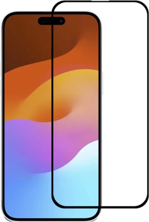 Ally iPhone 15 Plus Full Glue Tempered Kırılmaz Cam Ekran Koruyucu-(5775)