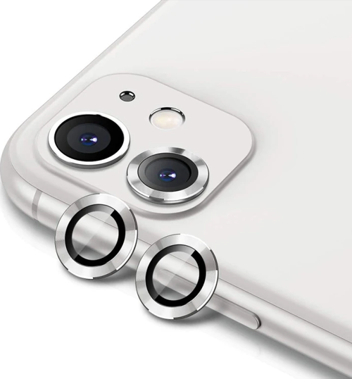 ALLY İPhone 11 6.1 3D Metal Çerçeveli Kamera Lens Koruyucu-(5775)