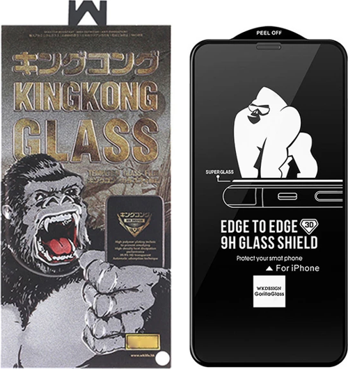 WK İPhone 11 Pro 5.8 XS-X Kingkong Curved Tempered Cam Ekran Koruyucu-(5775)