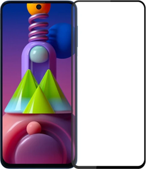 ALLY SM Galaxy M51 Full Glue Tempered Full Cam Ekran Koruyucu-(5775)