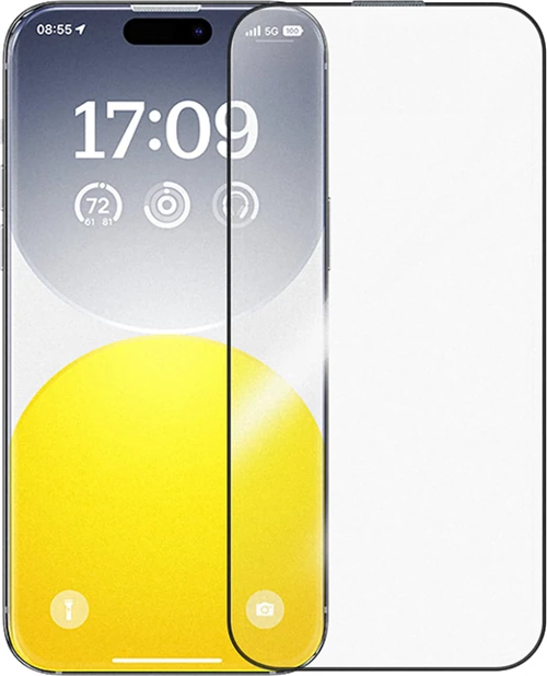 Baseus iPhone 15 Plus HD Tempered Full Koruma Cam Ekran Koruyucu-(5775)