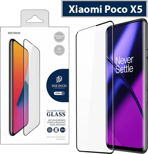 Dux Ducis Xiaomi Poco X5 Full Kaplama Tempered Cam Ekran Koruyucu-(5775)