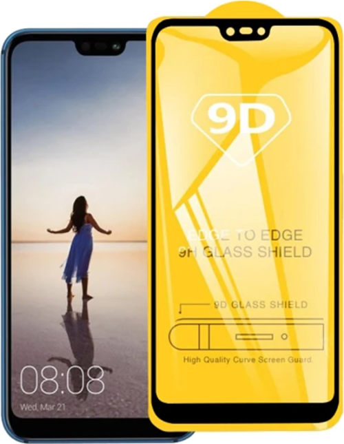 ALLY OPPO Realme C11 9D Full Glue Tempered Cam Ekran Koruyucu-(5775)
