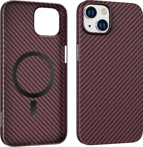 Hoco iPhone 14 6.1 Kılıf Manyetik Magsafeli Darbe Emici Telefon Kılıfı-(5775)