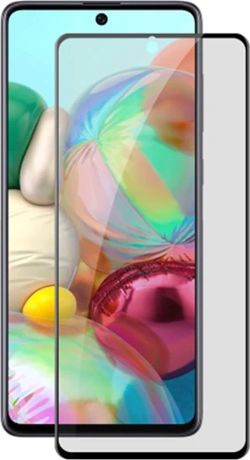 ALLY SM Galaxy A71 3D Full Privacy Gizlilik Tempered Cam Ekran Koruyucu-(5775)