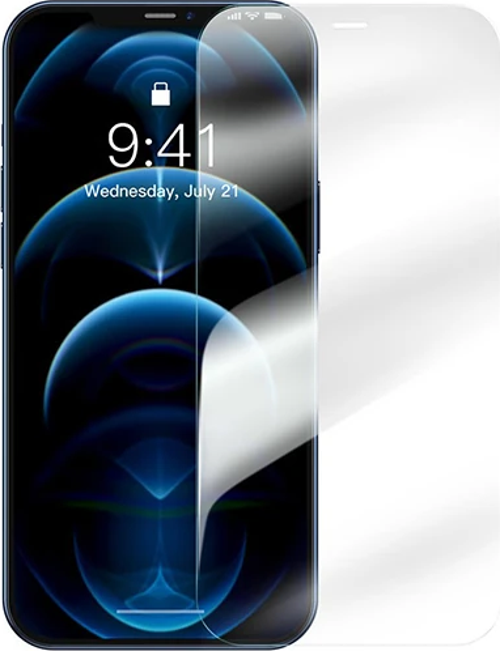 Baseus iPhone 12 Pro Max 6.7 0.3mm HD Anti-drop Tempered Kırılmaz Cam Ekran Koruyucu 2 Adet-(5775)