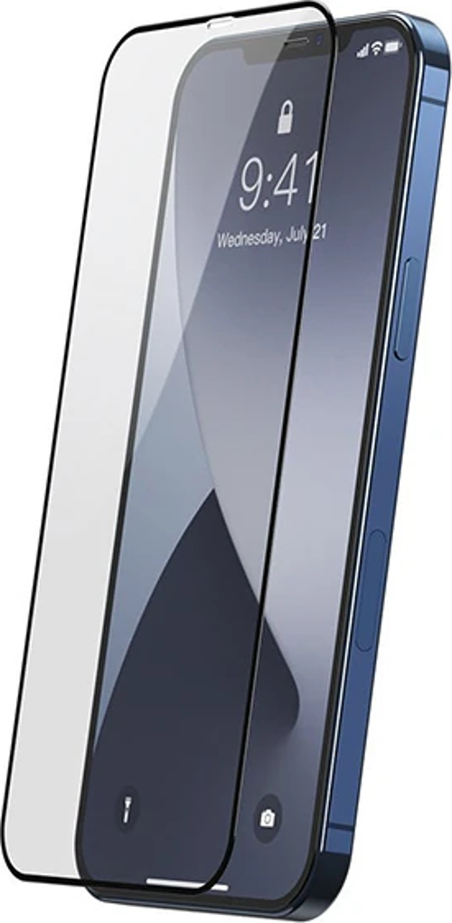 Baseus 0.25MM İPhone 12-12 PRO 6.1 3D Full Tempered Cam Ekran Koruyucu 2adet-(5775)