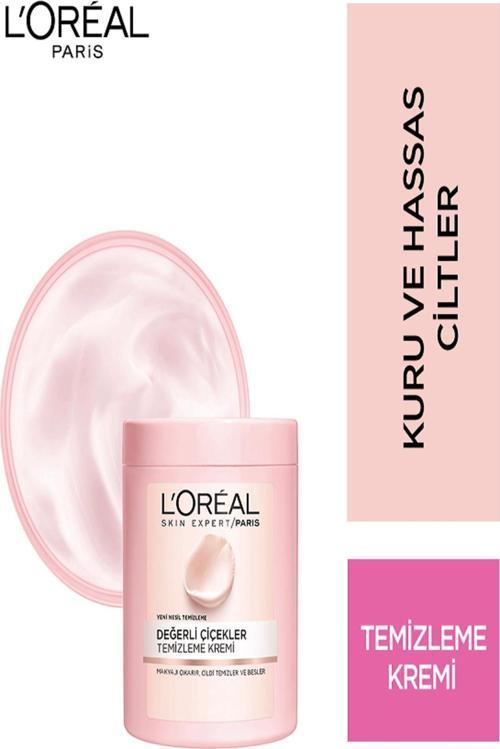 Değerli Çiçekler Kuru ve Hassas Ciltler İçin Temizleme Kremi 200 ml 3600523447770