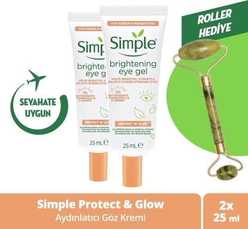 Protect 'n' Glow Aydınlatıcı Göz Kremi Koyu Halkaları Azaltmaya Yardımcı Vegan 25 Ml X2