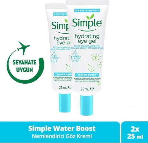 Water Boost Nemlendirici Göz Kremi Yorgun Ve Şiş Gözlerde Etkili Vegan 25 ml X2