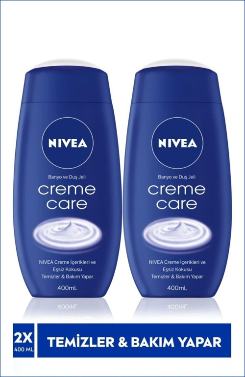 Creme Care Banyo Ve Duş Jeli 400ml, Ekstra Bakım Yapan Vücut Şampuanı X 2 Adet