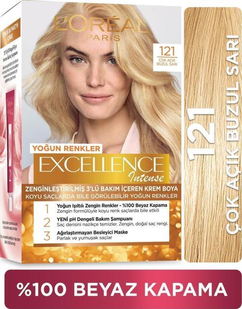 Excellence Intense Saç Boyası 121 Çok Açık Buzul Sarı