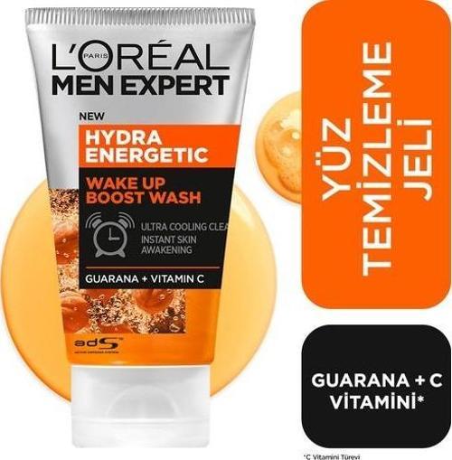 Men Expert Hydra Energetic Wake Up Boost Yüz Temizleme Jeli 100 ml