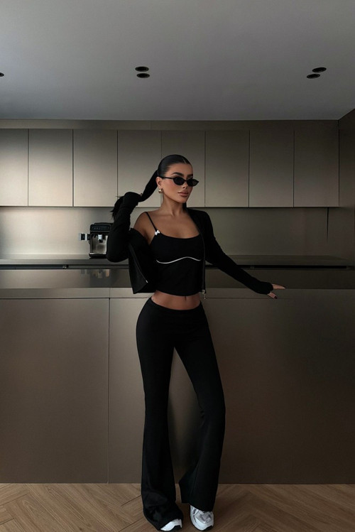 YAKE STORE Siyah Clevny Takım ATE-4142