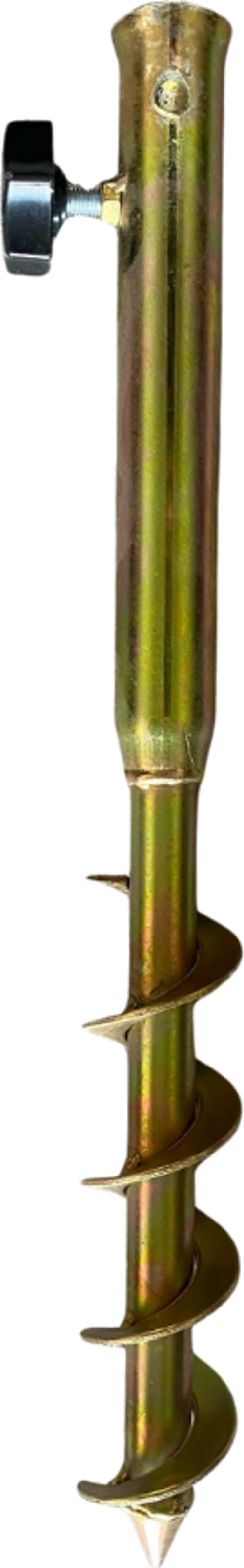 1043 2.9x25x48cm Çelik Burgulu Bahçe Şemsiye Kazığı