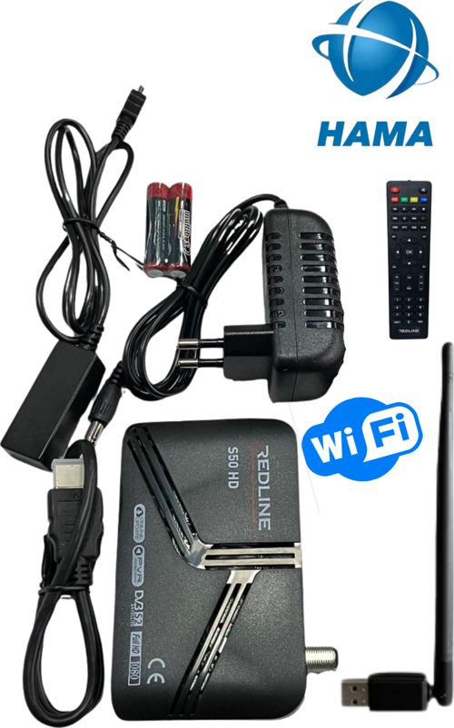 Hama redline S50 Çanaklı Çanaksız Full Hd Yeni Kasa Wifi Uydu Alıcısı