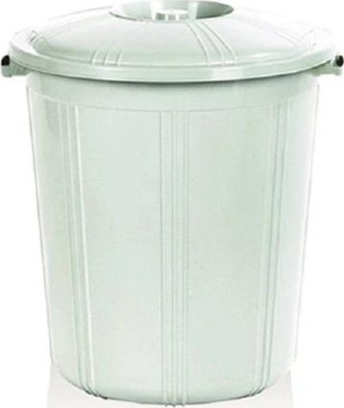 BİL-001 Kapaklı Gri Çöp Kovası 50 Lt