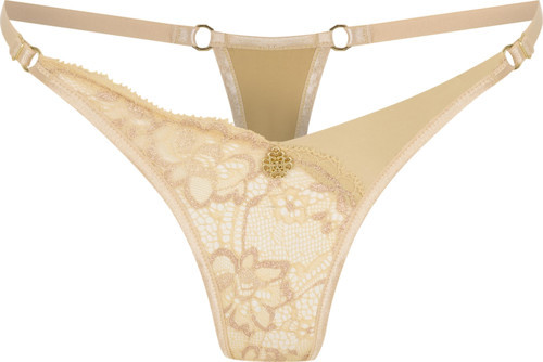 Le Passe Ten Saten Detaylı Dantelli String