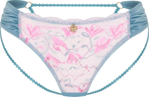 Blume Turkuaz Saten Dantel Detaylı String