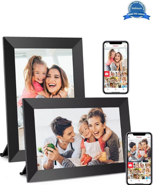 Dijital Fotoğraf Çerçevesi Wifi 10.1 İnç 32Gb Dokunmatik Ekran, Uygulama Üzerinden Fotoğraf/Video Pa